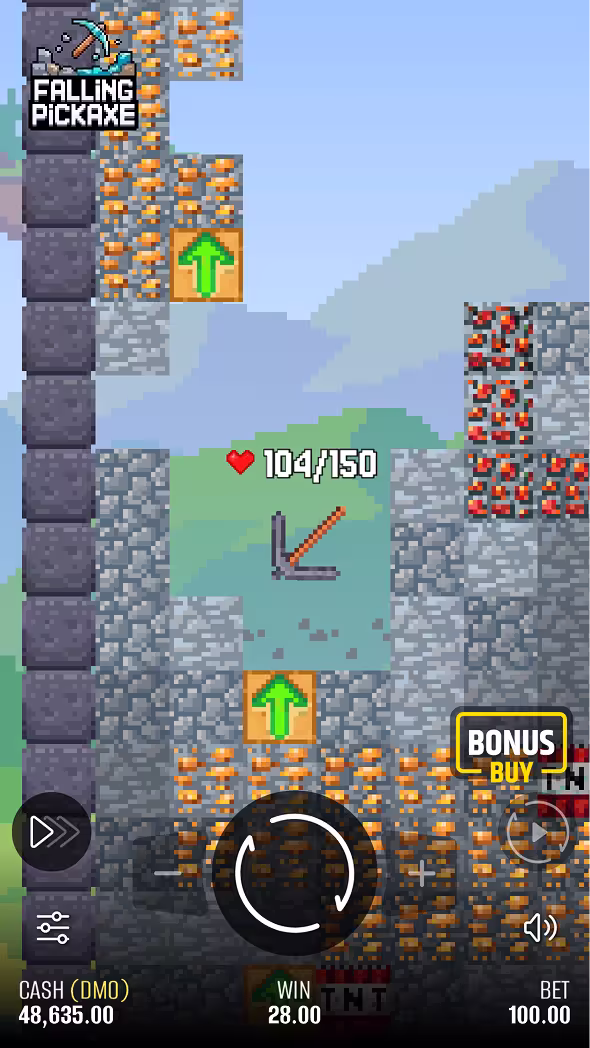 Falling Pickaxe mobile gameplay screenshot